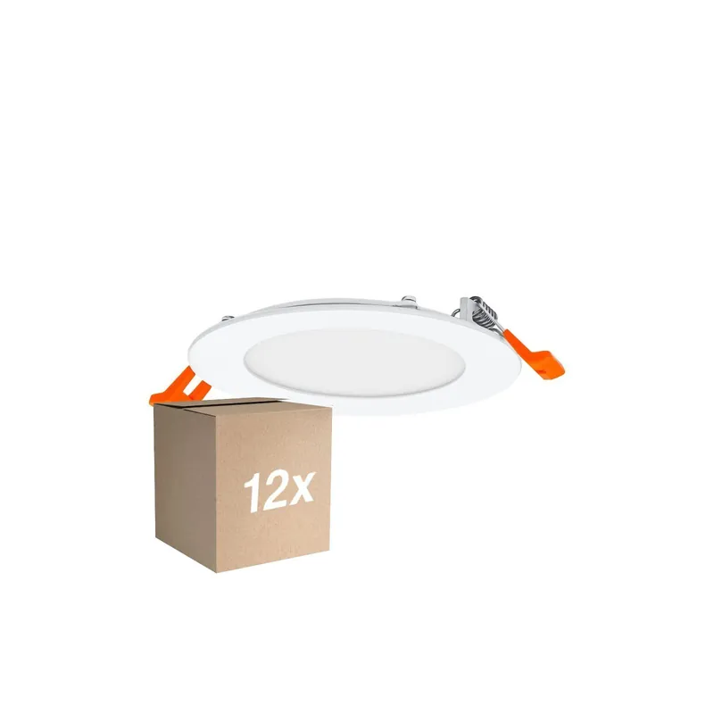 Súper Precio Multipack 12x Osram Downlight LED Recess Slim Blanco 8W 550lm 110D - 830 Luz Cálida | Recorte 120mm