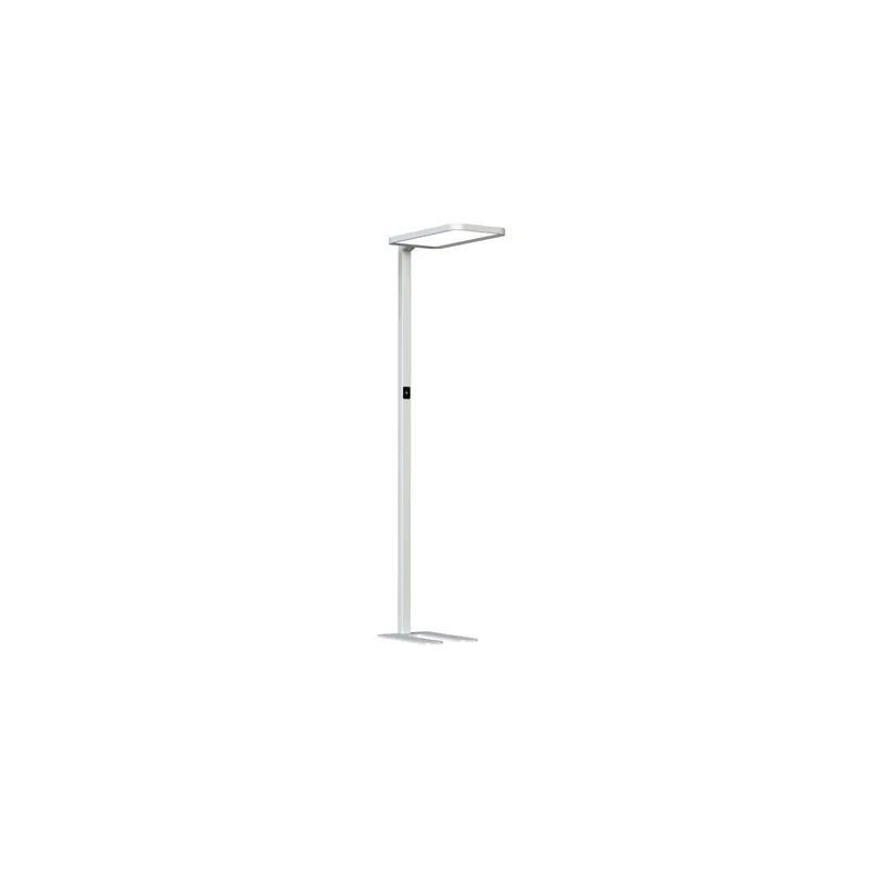 Dotlux LED Lámpara de pie Studio Butler Plata 80W 8800lm - 840 Blanco Frio | UGR <19 - 1-10V Regulable - Sensor De Movimiento Garantía De Devolución De Dinero