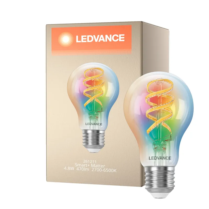Precio Económico Ledvance Smart+ Mateer E27 A60 4.8W 470lm - 827-865 Ajustable Blanco | RGBW - Regulable - Reemplazo 40W