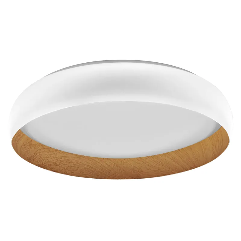 Ledvance Lámpara LED Orbis Livia Blanco y Madera 36W 2000lm - 830 Luz Cálida | Regulable al tacto Oferta Limitada