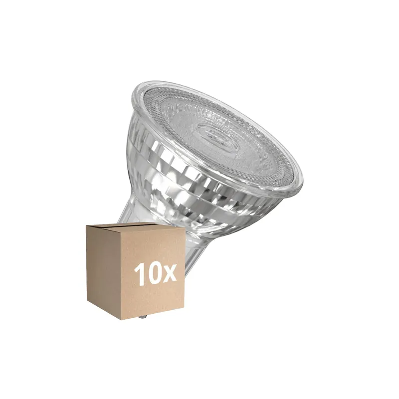 Certificado Multipack 10x Osram LED Value Reflector Spot GU10 PAR16 6.9W 575lm 60D - 830 Luz Cálida | Reemplazo 80W