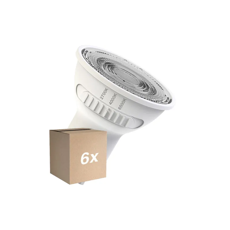 Multipack 6x Osram LED Superstar Reflector Foco GU10 PAR16 4.2W 400lm 55D - 830-840-865 CCT | Reemplazo 55W Novedad