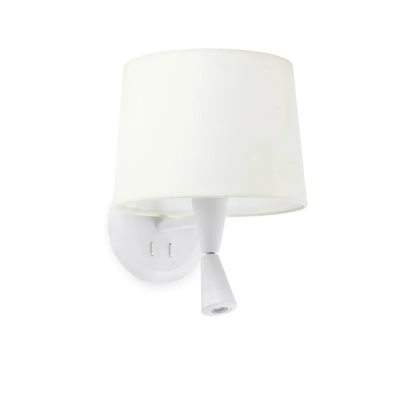 FARO CONGA Lámpara aplique con lector blanco Precio Bajo