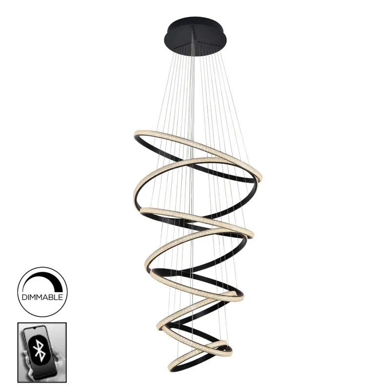 Promoción Exclusiva SCHULLER RING COLGANTE NEGRO 3000K DIMABLE