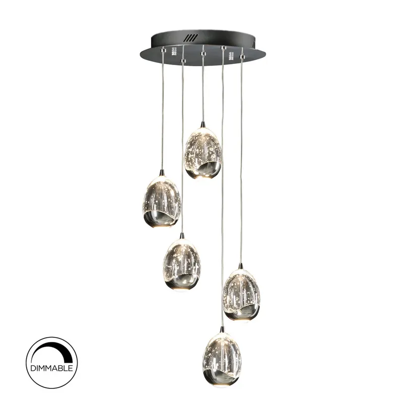 SCHULLER ROCÍO COLGANTE CROMO 5L dimable Última Versión