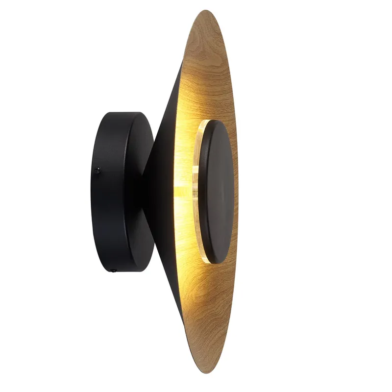 MANTRA ORION Aplique Negro/Madera 8W Gran Oferta