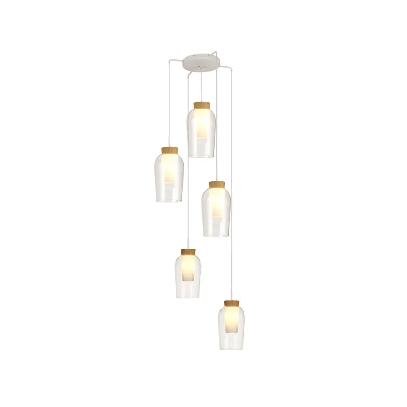 A Buen Precio MANTRA NORA Colgante Blanco/Madera 5L