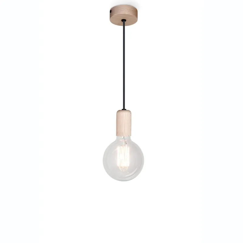 Gran Oferta MASSMI BULB 85 Colgante Madera
