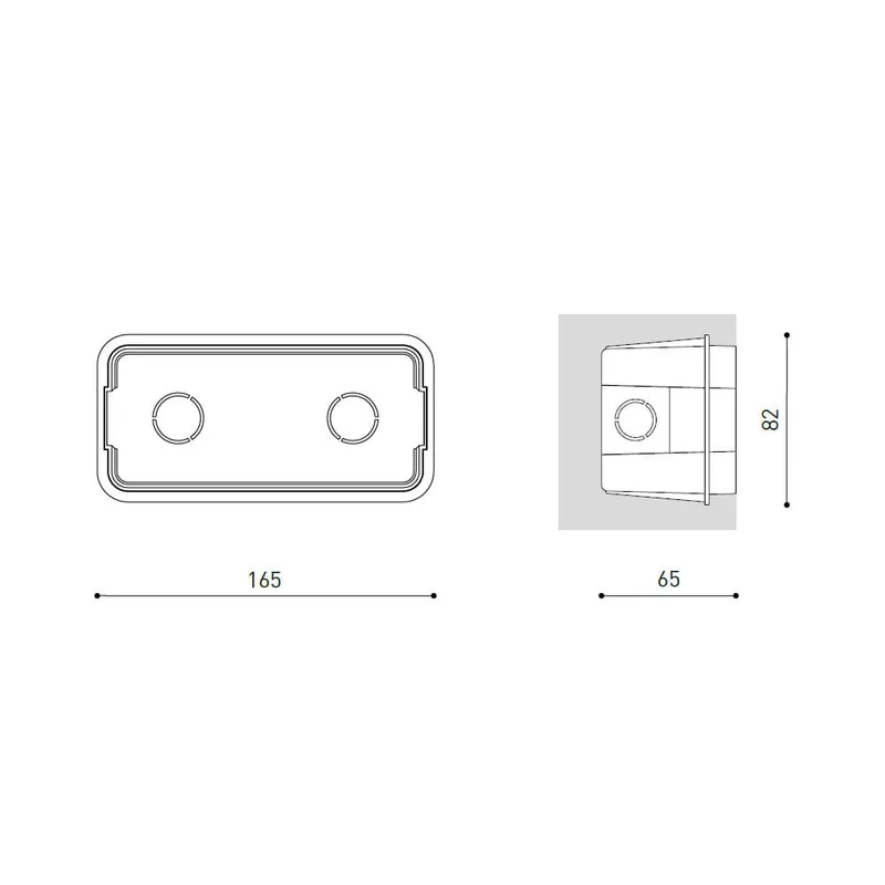 Última Versión ARKOSLIGHT SLIM MINI Caja de Empotrar Hormigón