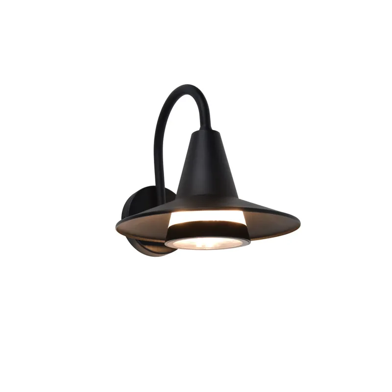 Entrega Rápida LUTEC SWAN Aplique de Pared E27 Negro