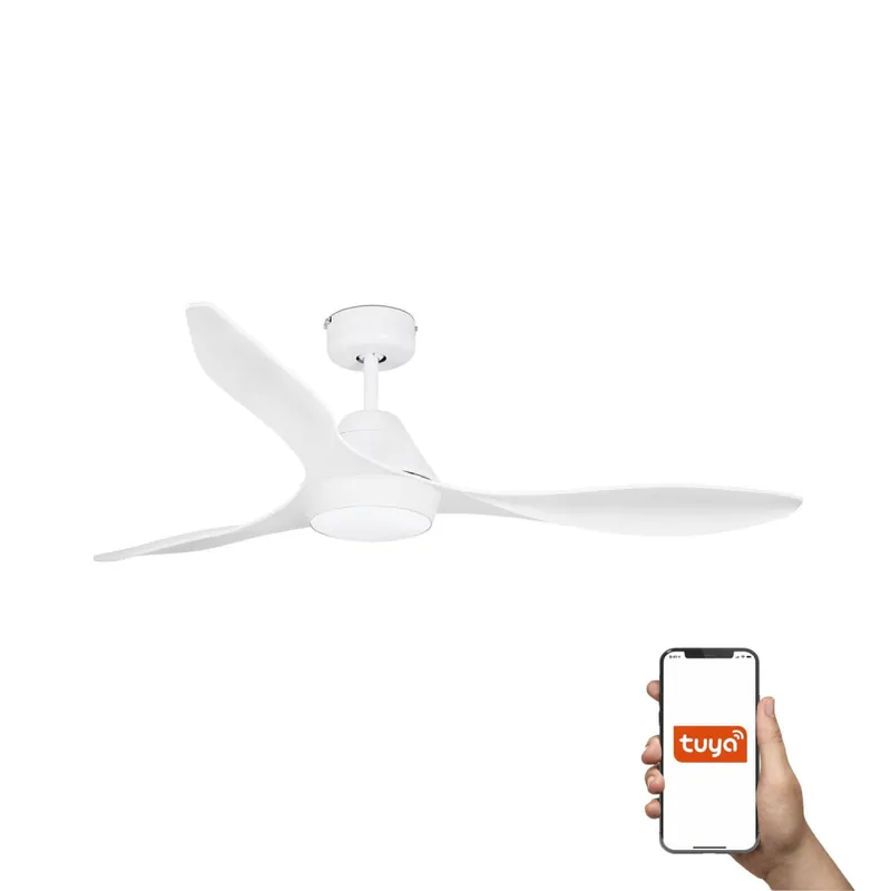 Más Vendido FARO POLARIS L LED Ventilador Blanco TUYA