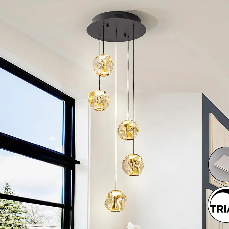 ZARIA-LAMPE 5L-NOIR/BRONZE/AMBRE D25 DIM Bestseller
