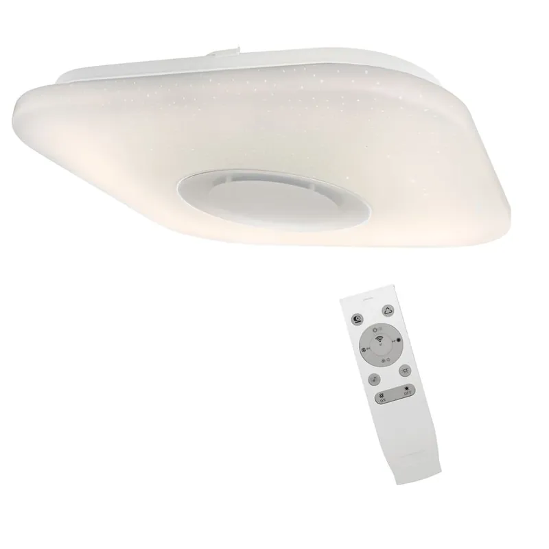 Plafonnier LED avec haut-parleur Smart Carre (52W) A Buen Precio