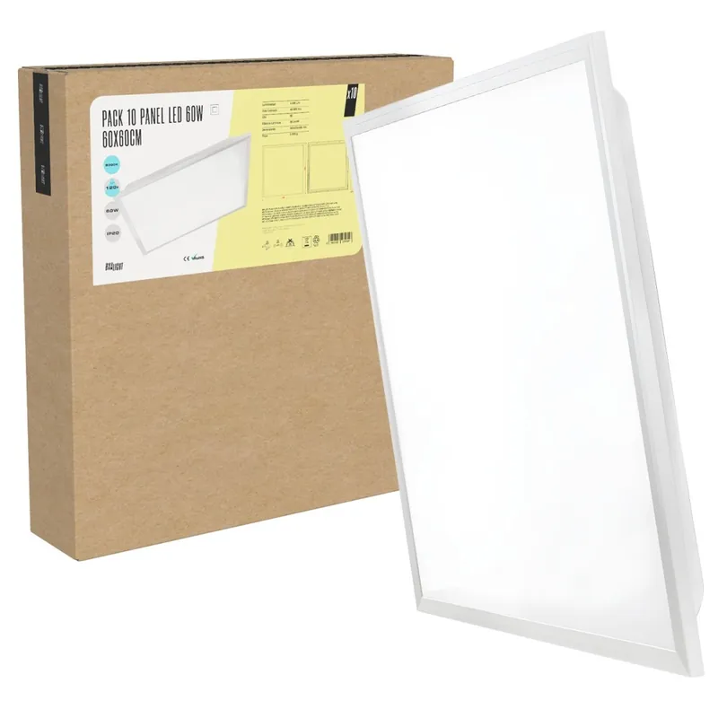 Pack de 10 Panneaux LED - Modular 600x600 60W 6000 K Compra Hoy