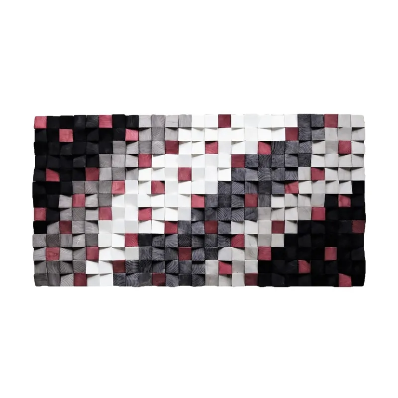 Cuadro con madera tallada en 3D VII (60x120cm.) Novedad