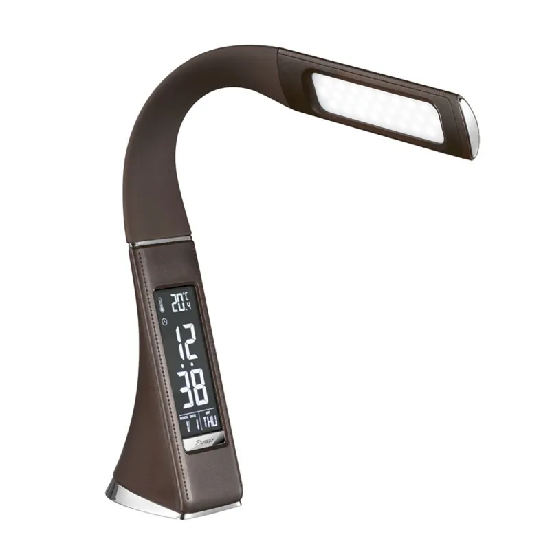 Última Versión Flexo LED con reloj digital Pipo Marrón (5W)