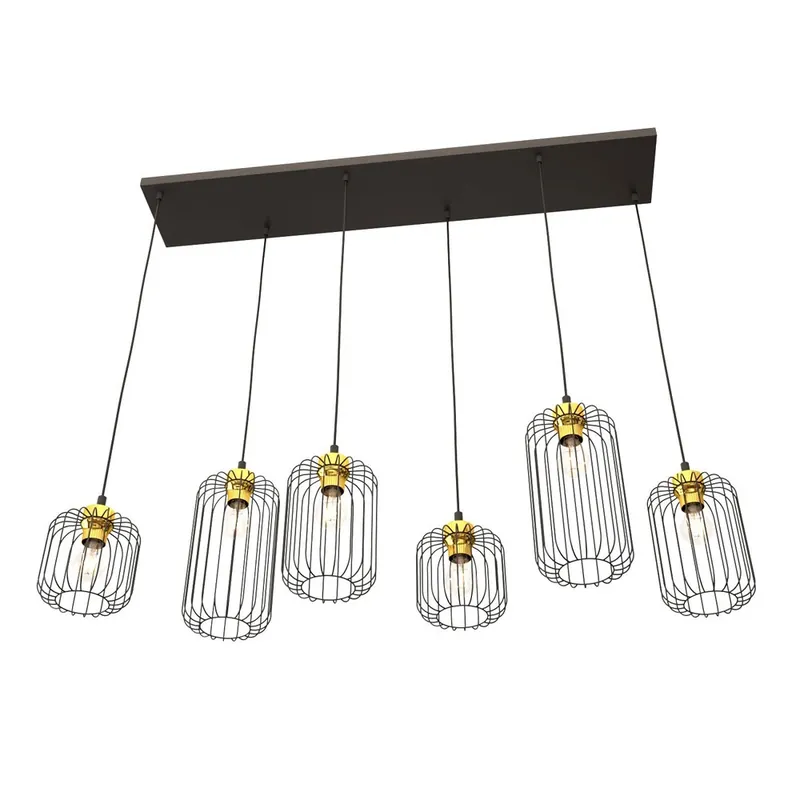 Venta Final Lámpara de techo Osmera Oro (6 luces)