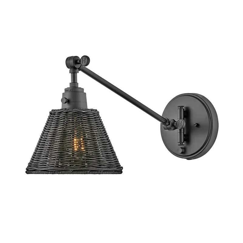 Última Versión Aplique de pared Arti Rattán Negro