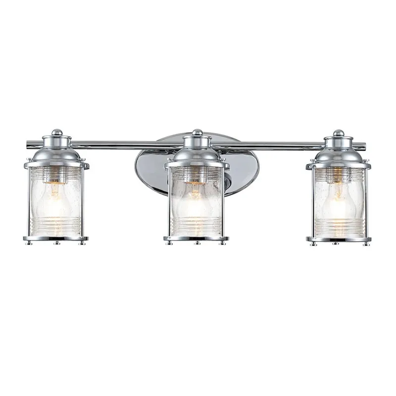 Aplique de pared para baños Ashland Bay (3 luces) Súper Precio