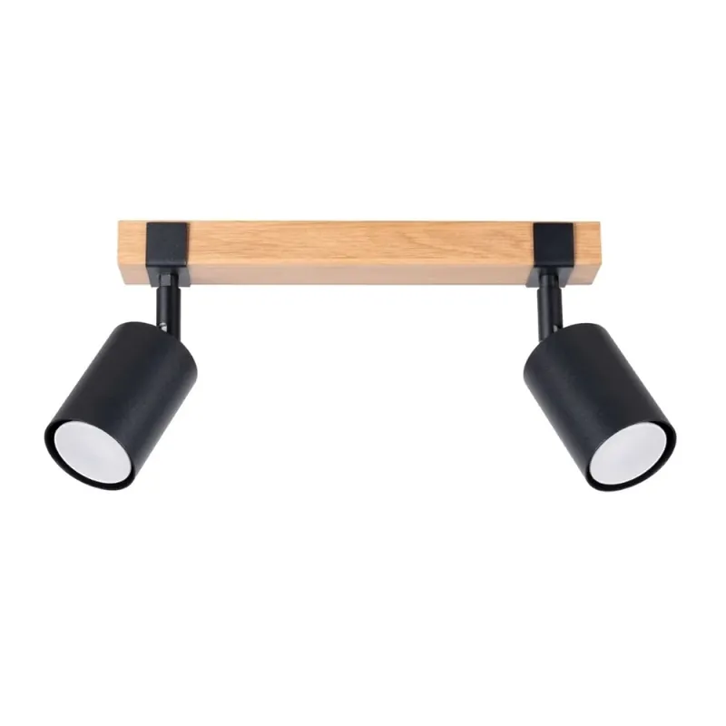 Oferta Regleta Domovi negro, 2 luces