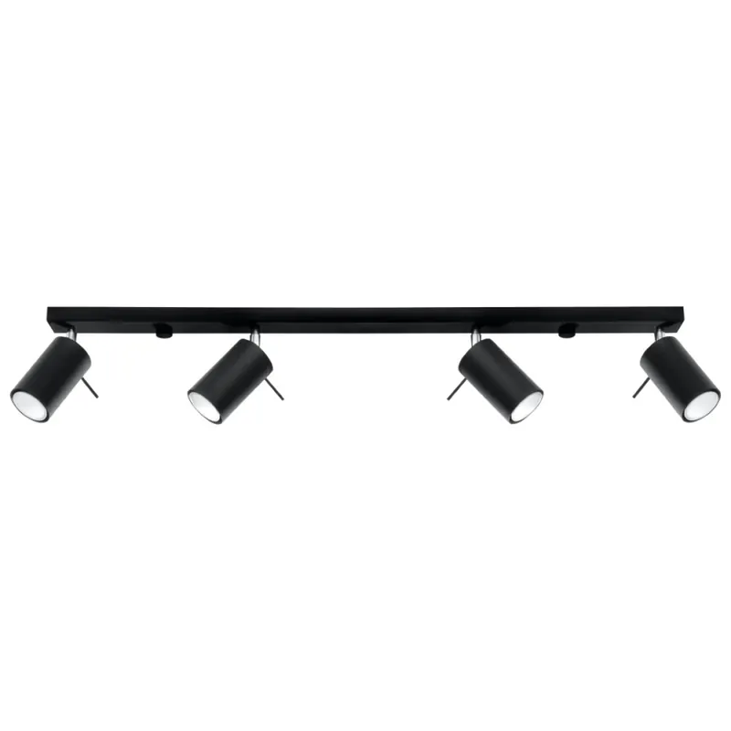 Venta Final Regleta Vinivi negro, 4 luces