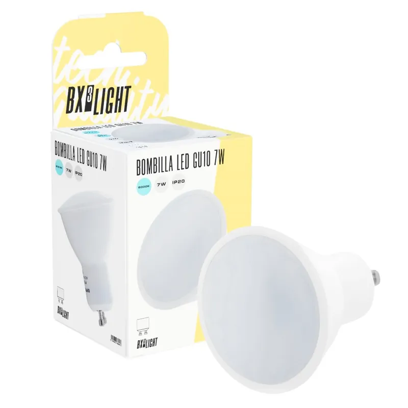 Bombilla LED GU10 7W 486Lm 3000ºK 40.000H Venta Final
