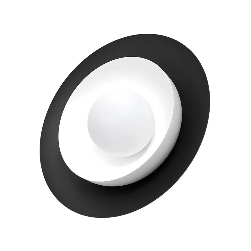 Marca Reconocida Aplique de pared Kumi negro+blanco