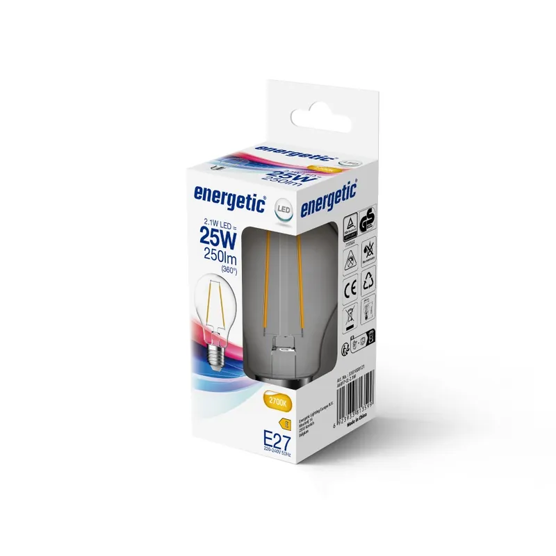 Ordena Ya Bombilla LED E27 A60 2700K (2.1W)