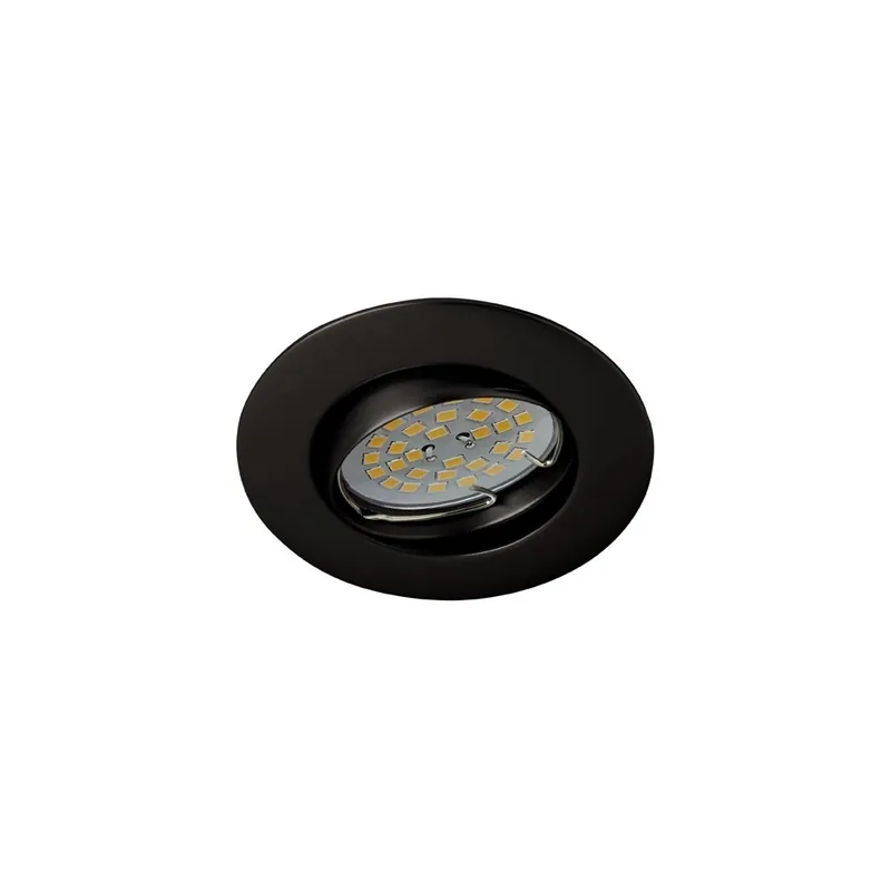 Empotrable LED BASIC basculante redondo negro (8W) Rebajas