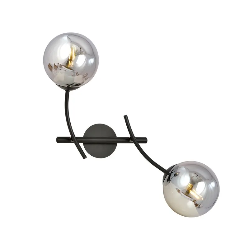Aplique de pared Helmet Grafito (2 luces) Oferta Limitada