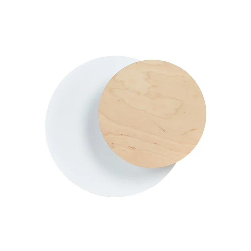 Aplique de pared Aura Blanco+Madera Promoción