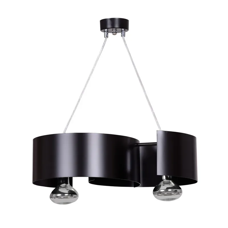 Súper Precio Lámpara colgante Bisón Negro (2 luces)