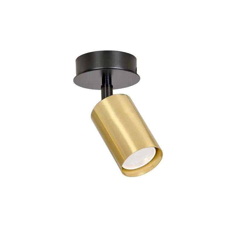 Económico Foco de techo orientable Tao Negro/Oro