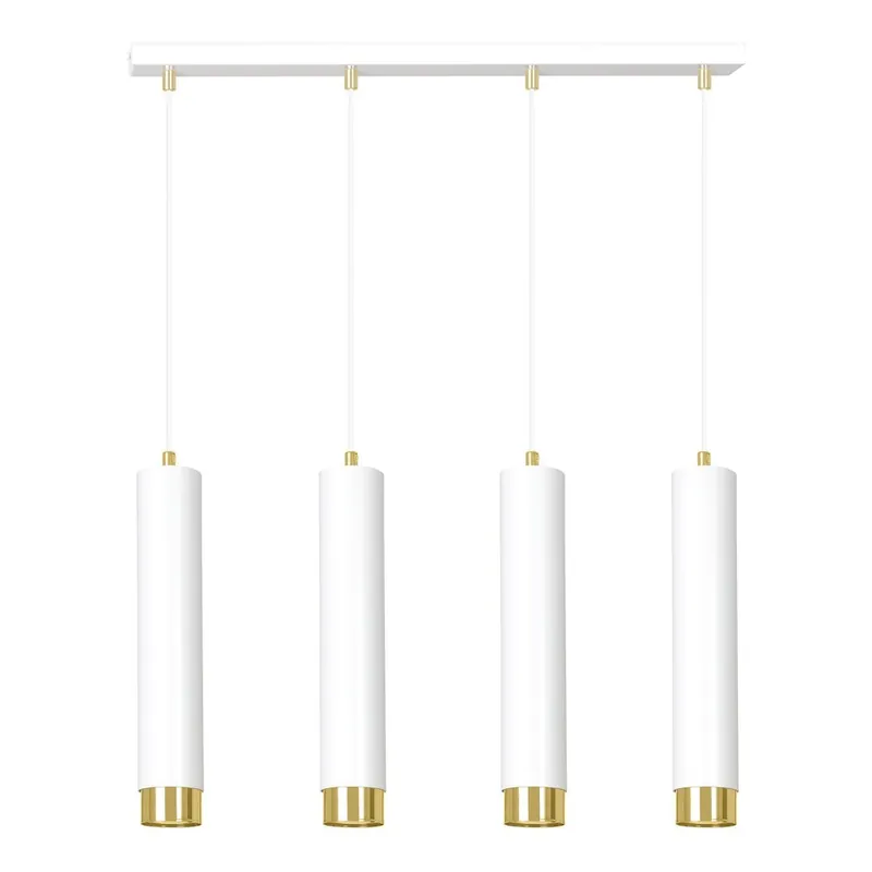 Regleta colgante Mura Blanco/Oro (4 luces) Comprar En Línea