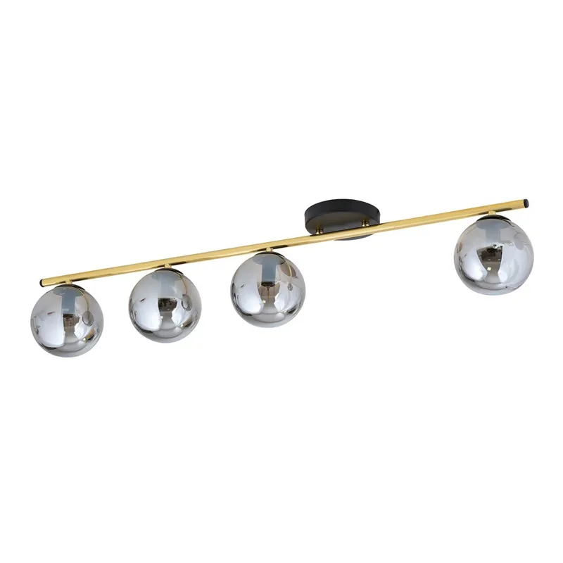 Favorito De Clientes Regleta de techo Valenti Grafito (4 luces)