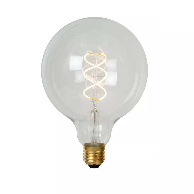 Promoción Bombilla filamentos LED E27 Transparente Dimmable G125 II (4,9W)