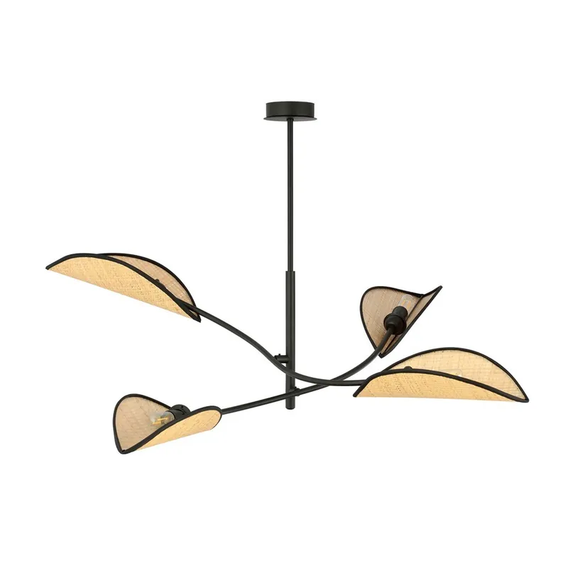 Lampe de plafond Flik Rotin (4 lumieres) Precio De Fábrica