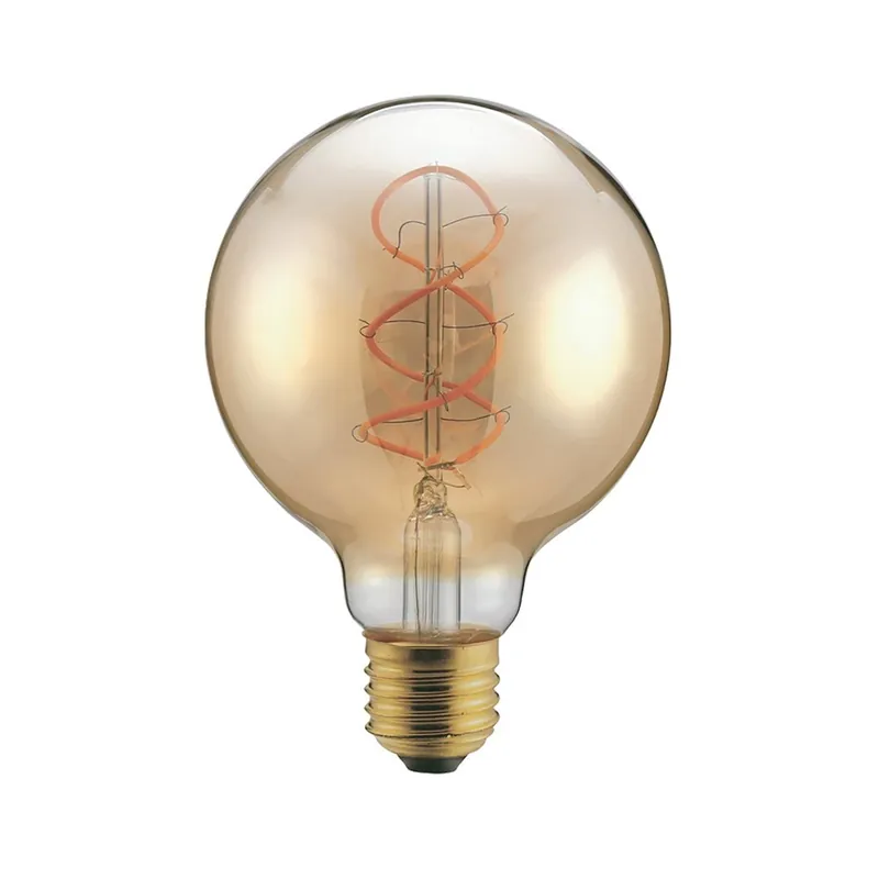 Ampoulé á LED E27 G95 Ambre Dimmable (8W) Garantía De Devolución De Dinero