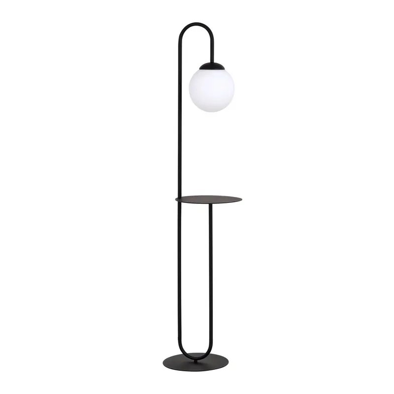 Envío Exprés Lampadaire avec table Alcare Noir