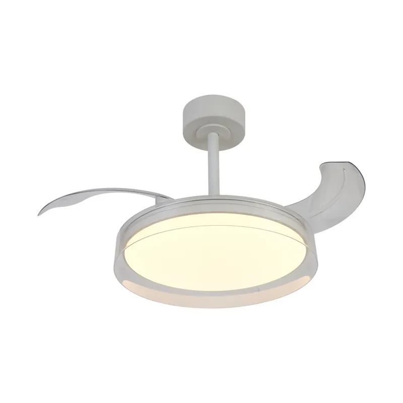Ventilador LED aspas desplegables Glass Fan CCT Dim (36W) Descuento