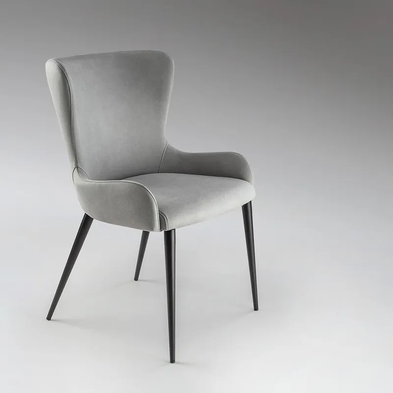 Económico Silla De Comedor Telma Gris Claro