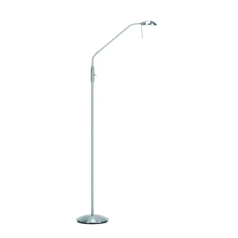 Lámpara de pie Dyle LED 6w 3000k integrado acabado cromo mate estilo moderno 28cm Ø Gran Oferta