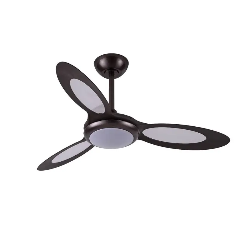 Promoción Exclusiva Ventilador de techo Shinjuku LED 24w 3CCT acabado marrón estilo moderno motor DC 97cm Ø
