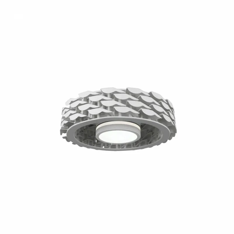 Ventilador de techo Slice blanco LED 24w 3CCT acabado blanco estilo moderno plafón con ventilador motor DC 54cm Ø Precio Económico