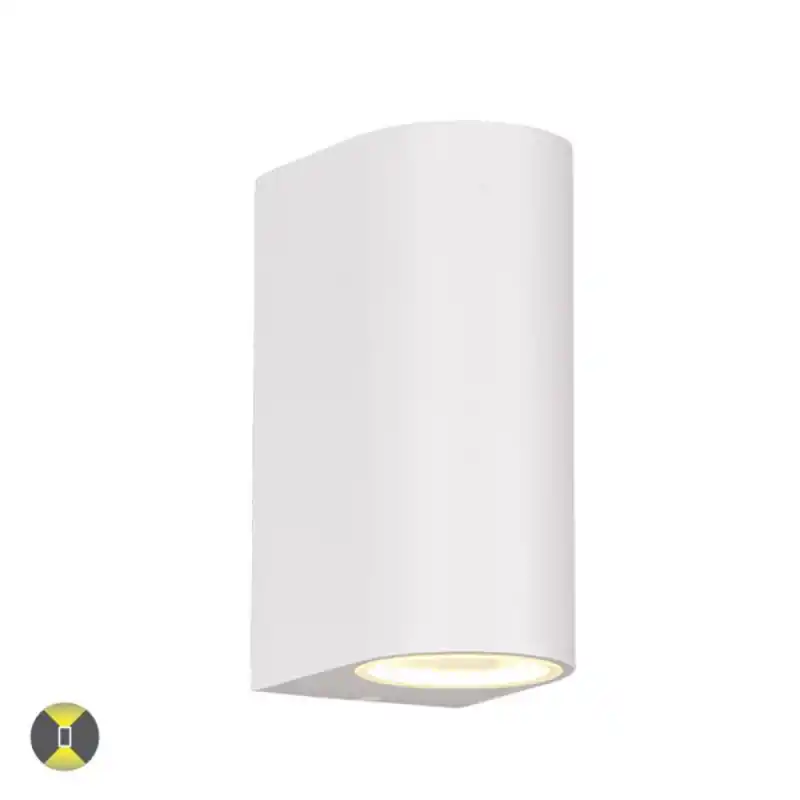 Aplique de pared Roya Semicircular Blanco 2XGU10 IP44 Precio Rebajado