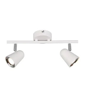 Compra Hoy Foco Trio Toulouse LED 2 luces blanco mate 3000K 34cm R82122131