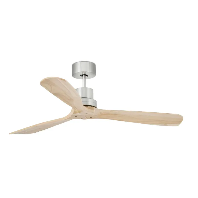 Ventilador de techo sin luz Faro Lantau motor DC palas de madera pino Ø132cm 3 palas 33373DC Solo Hoy