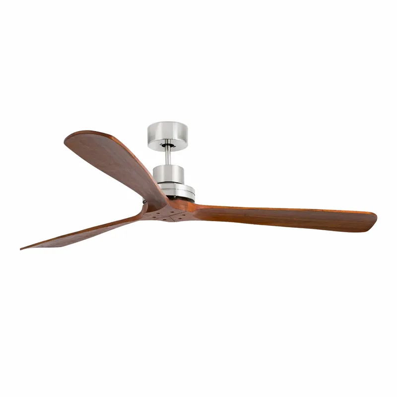 Ventilador de techo sin luz Faro Lantau motor DC palas de madera nogal Ø168cm 3 palas 33464DC Oferta Flash