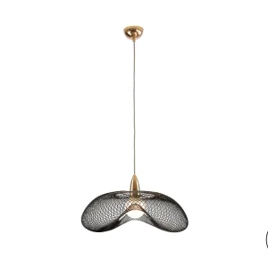 Ocasión Especial Lámpara de techo colgante Schuller Forma 1 luz oro brillo y negro