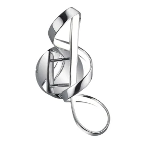 Precio De Oferta Aplique de pared Trio Perugia LED cromo 4000K regulable 40cm R